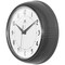 Infinity Instruments Retro Round Oyster Grey - 9.5in Retro Metal Wall Clock 10940OS - alternate 4